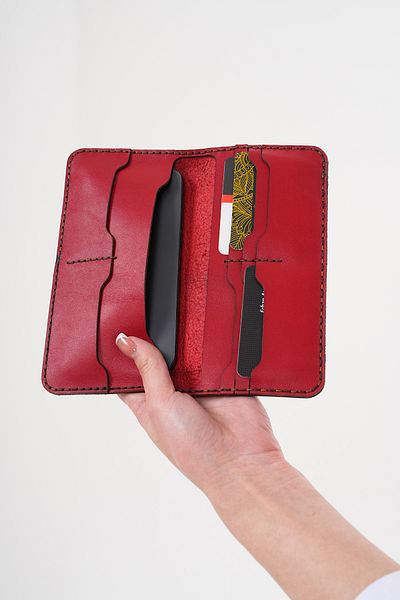 DaphneSandals Genuine Leather Red Women's Wallet - 56900