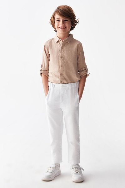 nk kids Anka 2-Piece Boy's Linen Set