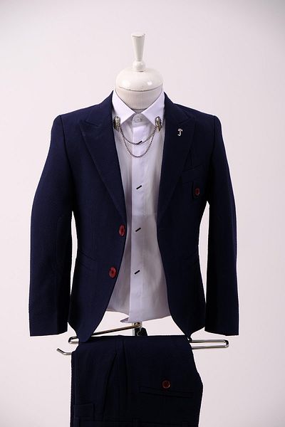 Doctor junior Seersucker Boy's Slim Fit Suit