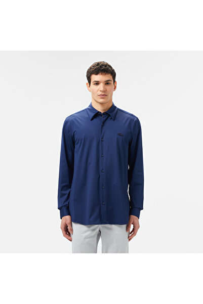Lacoste Erkek Slim Fit Lacivert Gömlek