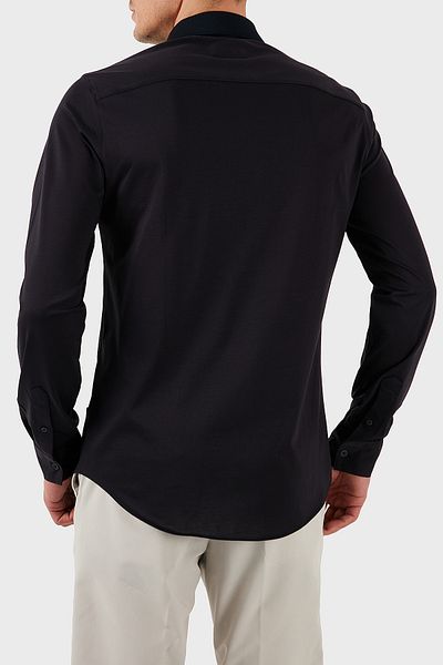 Armani Exchange 100% Cotton Regular Fit Plain Collar Shirt Men's Shirt Xm 000497   Af10364 Ub101