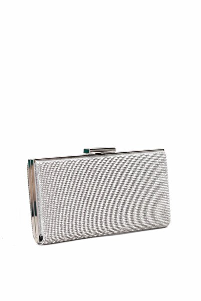 VAROL ÇANTA Geanta de rochie de seara pentru femei cu fundal argintiu