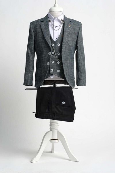 Doctor junior Costum Slim Fit pentru baieti, trei piese