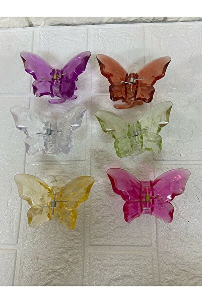 sema aksesuar 6 штук кольорових метеликів-затискачів - метелик-затискач