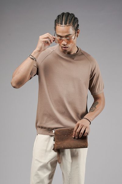 Butik TREND WE Crew Neck Raglan Sleeve Regular Fit κοντομάνικο πλεκτό T-shirt