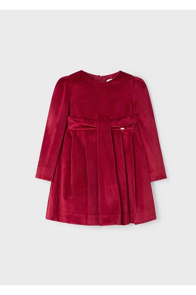 MAYORAL Long Sleeve Girl's Velvet Dress_Mnvs04915