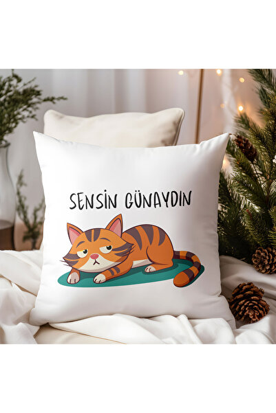 qoeuyl boutique Це ти! Доброго ранку! Принт на комічній декоративній подушці з сатину