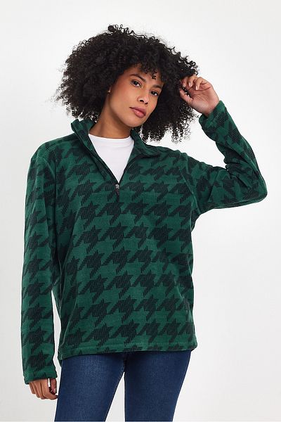 Superlife Γυναικείο φούτερ με μισό φερμουάρ Softech Fleece Superlife
