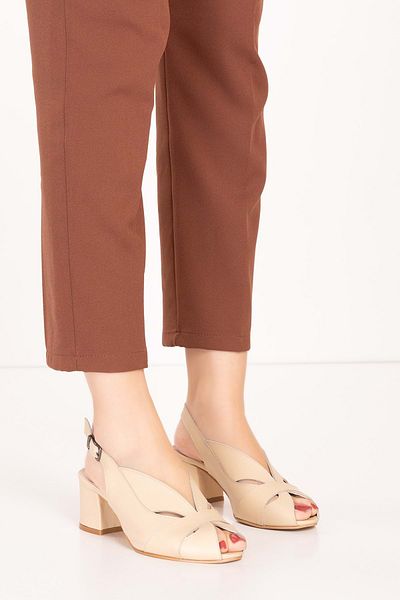 Gondol Classic Genuine Leather Heeled Shoes - Şhn.985