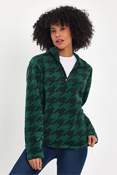 Superlife Γυναικείο φούτερ με μισό φερμουάρ Softech Fleece spr24pwk20