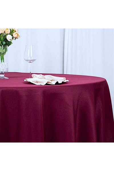 Kotonia Home fata de masa - rotunda cu diametrul 240 cm, Damask Satin DeLux, 100% bumbac, violet