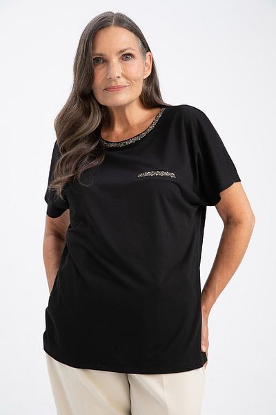 DeFacto Tričko Regular Fit Glitter s krátkým rukávem K7701az23sp