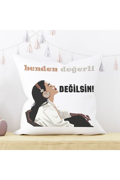 qoeuyl boutique You Are Not Precious to Me Printed Funny Gift Fiber Satin Decorative Pillow