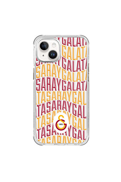 Galatasaray iPhone 14 Uyumlu Galatasaray Bayrak Metin Lisanslı Telefon Kılıfı