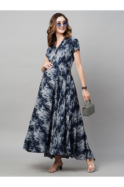 Tummy Women's Rayon Maternity & Nursing Dress