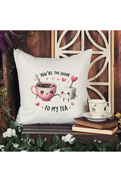 qoeuyl boutique Ti si šećer u mom čaju Štampano Žena Ljubavnik Romantični pok...