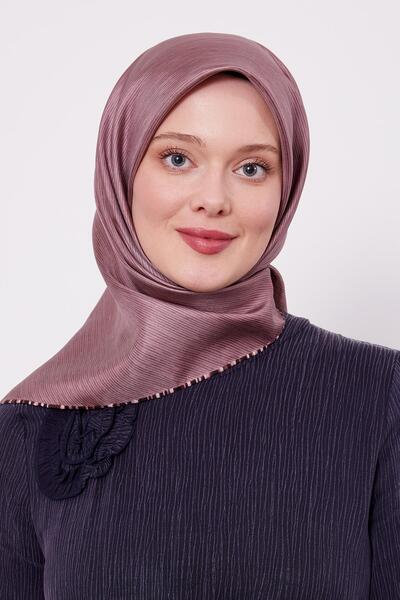 Levidor Μεταξωτό μαντίλι με ροζ ρίγες