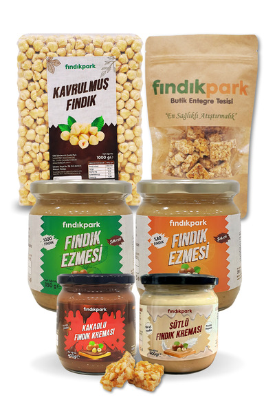 Muhteşem 6lı Fındık Kreması Fındık Ezmesi Kavrulmuş Fındık Fındık Krokan