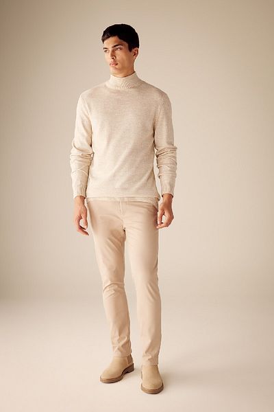 DeFacto Slim Fit Slim-Fit Half Turtleneck Basic Plain Strickpullover R1127az23wn