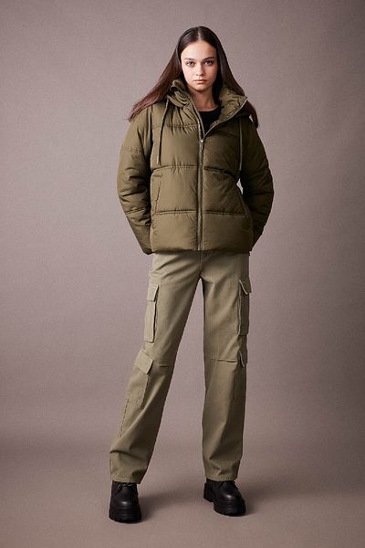 DeFacto Wasserabweisender Oversize-Mantel – Kal Shiite Puffer A0757ax23wn