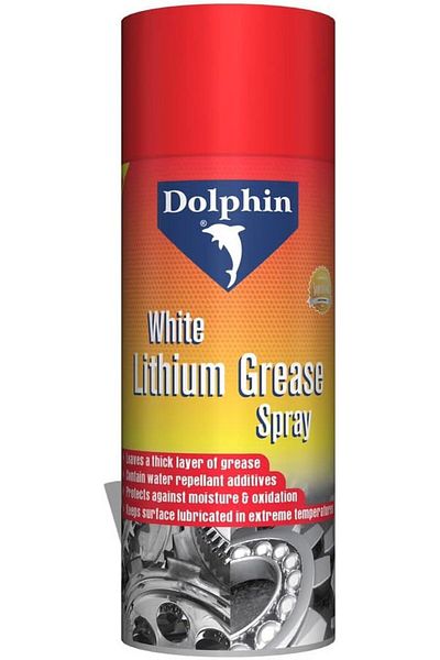 Dolphin White Lithium Grease Spray, 400ml