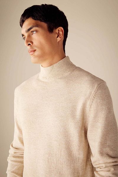 DeFacto Slim Fit Slim-Fit Half Turtleneck Basic Plain Strickpullover R1127az23wn