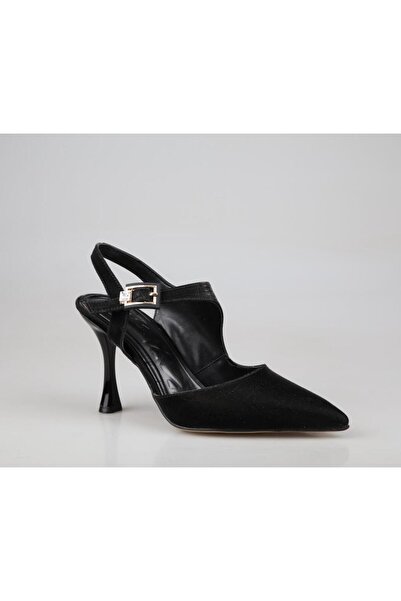 FELES 038-2506 Pantofi cu toc pentru femei negre