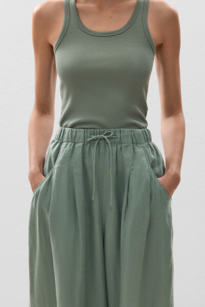 Oysho 100% Linen Balloon Trousers
