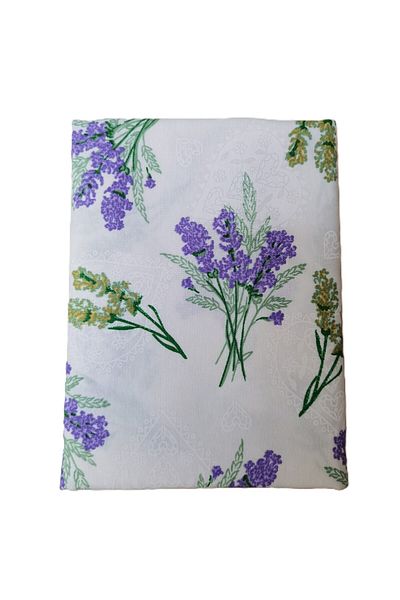 Kotonia Home Fata de masa exotica - 100% bumbac, 180x180 cm, crep impermeabil, decor lavanda