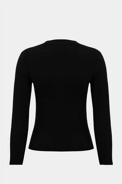 Açelya Okcu Premium Cotton Crew Neck Long Sleeve T-Shirt