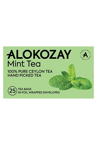 Alokozay شاي النعناع - 25 كيس شاي في مظاريف مغلفة بورق القصدير
