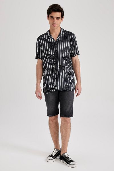 DeFacto Regular Fit Jean Bermuda Shorts A4804Ax23Sm