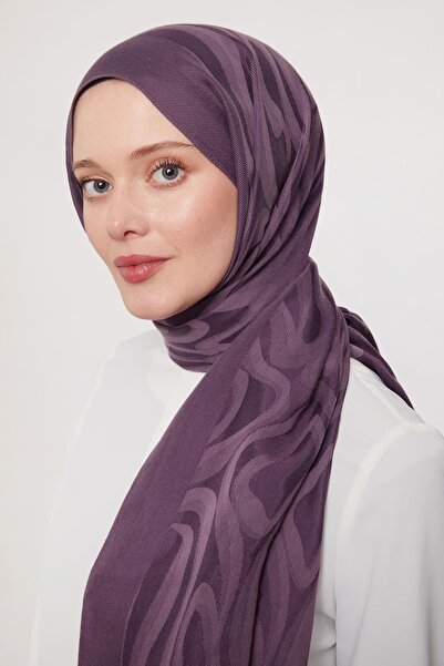 Levidor Purple Abstract Pattern Grazia Shawl