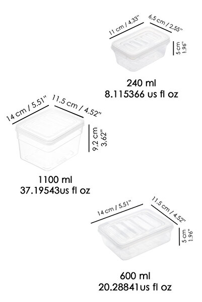 Meleni Home 12 Piece Deep and Shallow Food Storage Container Set - Transparent Lid Microwave Compatible Organizer Organizer
