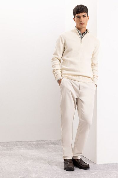 DeFacto Basic-Strickpullover mit Stehkragen und Reißverschluss – Standard Fit A5184ax23wn