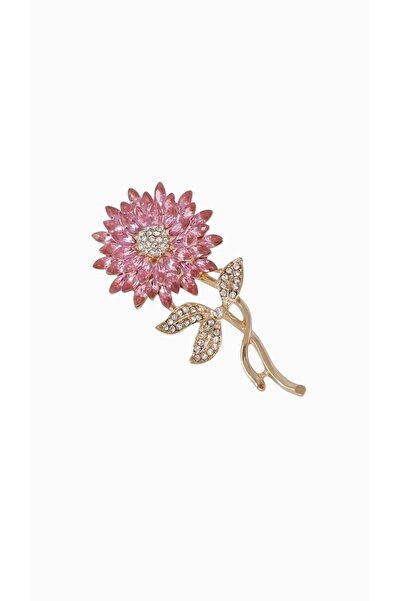 Purple Adv Pandan UK Pembe Çiçek Broş