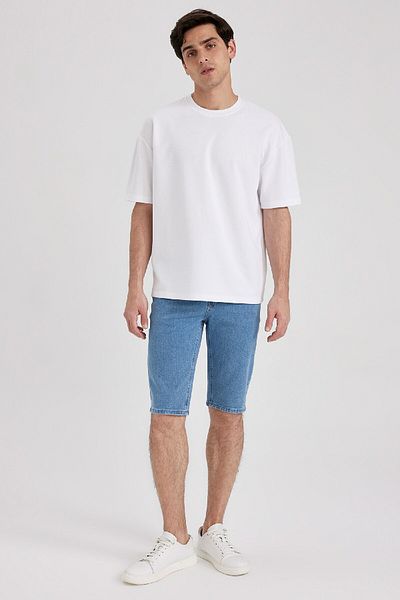 DeFacto Σορτς Jean Bermuda Regular Fit - A4805ax23sm