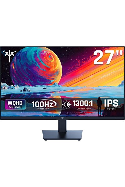 KTC شاشة IPS مقاس 27 بوصة QHD (2560x1440) 100 هرتز - 100% Gamut، 123% sRGB، FreeSync وG-Sync، Blue Light Fil