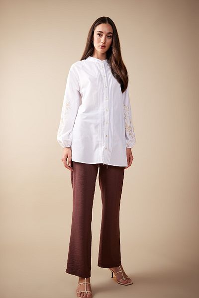 DeFacto Relax Fit Wide Leg Elastic Waist Pants B1548Ax23Hs