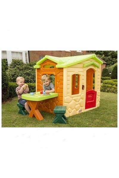 Little Tikes Casuta 'Picnic Pe Terasa' - Natural (Crem)
