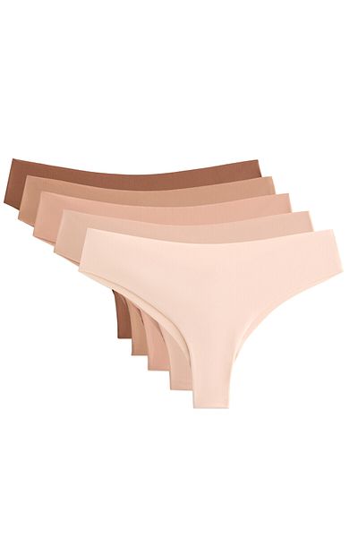 Oysho 5 invisible polyamide blend PANTONE™ classic Brazilian briefs