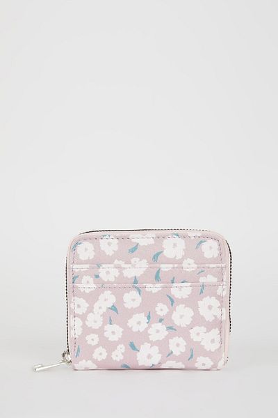 DeFacto Damen-Geldbörse aus Kunstleder mit Blumenmuster B1588axns