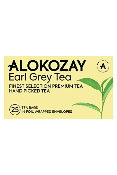 Alokozay Earl Grey Bergamot Citrus Infused Black Tea Bags Foil Sealed (25s)