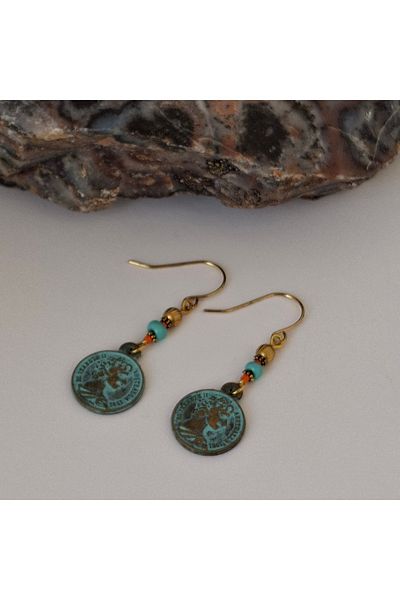 azra takı tasarım Handmade Authentic, Bohemian, Ethnic, Hippie, Lightweight Women's Earrings with Dangle