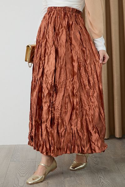InStyle Fusta din satin maro