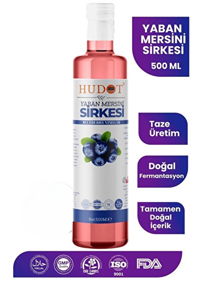 HUDOT Yaban Mersini Sirkesi 500 ml (DOĞAL FERMANTASYON) Gurme Premium