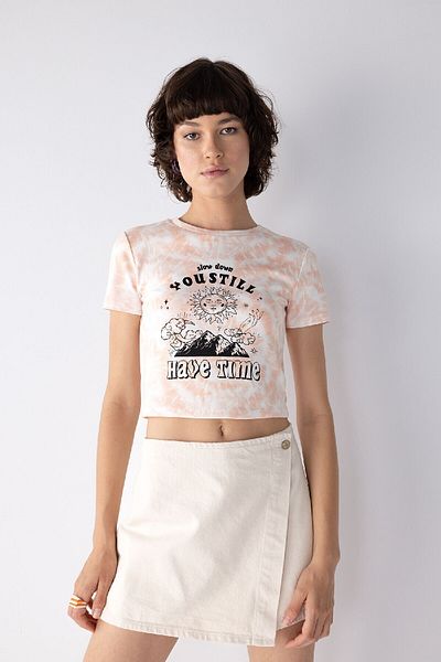 DeFacto Printed Ribbed Short Sleeve T-Shirt - A8369ax23hs