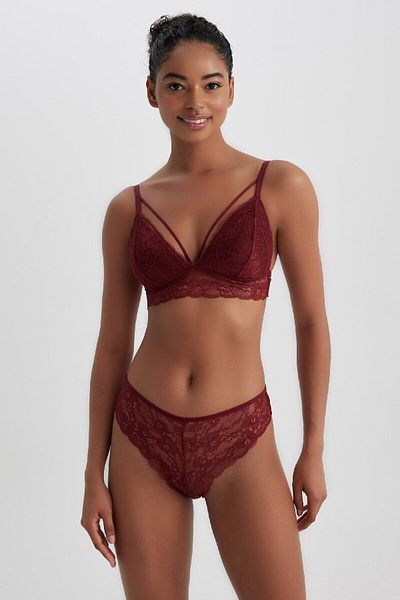 DeFacto Fall In Love Lacy Brazilian Panties T3197az23au