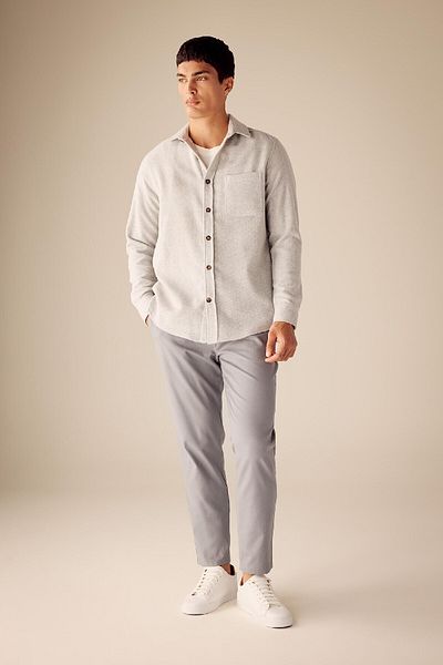 DeFacto Gabardine Jogger Pants with Lace-Up Waist Elastic Straight Leg Pockets A5741Ax23Au