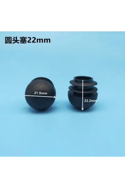 Choice 8 قطع 22 مم 4/8 قطع أغطية أرجل الكرسي أنبوب فولاذي دائري سدادة أقدام ا...